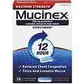 Mucinex Maximum Strength 12-Hour Chest Congestion Expectorant Tablets, 14 Ct