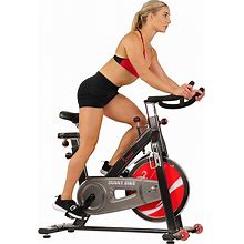 Sunny Health & Fitness SF-B1002C Chain Drive Indoor Cycling Trainer Exercise Bike, Grey