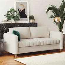 Cosmoliving Coco Velvet Sofa, Ivory By Ashley, Furniture > Living Room > Sofas > Sofas. On Sale - 32% Off