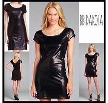 Jack By Bb Dakota Dresses | Bb Dakota Black Sequin Knit Mini Dress Lbd Cocktail Party Holiday A2c | Color: Black | Size: Various