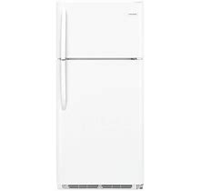 Frigidaire Refrigerator And Freezer, 18 Cu. Ft, Wht