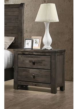 New Classic Furniture Blue Ridge Nightstand In Rustic Gray B1334-040