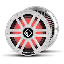 Rockford Fosgate M2D4-12S M2 Series 12" Marine Subwoofer With Dual 4-Ohm Voice Coils And RGB LED Lighting - For Sealed Enclosures - White