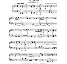 Symphony No. 5 in C Minor, Op. 67 - 1st Movement [Excerpt] Sheet Music By Ludwig Van Beethoven - Piano Solo