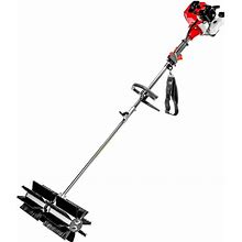 43 Cc 24 in. Portable Gas Metal Power Brush Snow Sweeper
