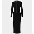 Tom Ford, Wool And Silk-Blend Maxi Dress, Women, Black, S, Dresses