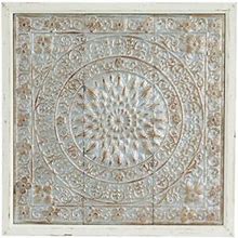 Litton Lane Metal Brown Scroll Wall Decor With Embossed Details