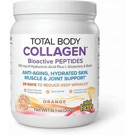 Natural Factors Total Body Collagen Bioactive Peptides - Orange Supplement Vitamin | 1 Lb | 1 Oz Powder