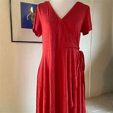 Forever 21 Plus Dresses | Wrap Dress | Color: Red | Size: 1X