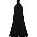 Proenza Schouler - Halterneck Ruched Dress - Women - Elastane/Polyamide - 6 - Black