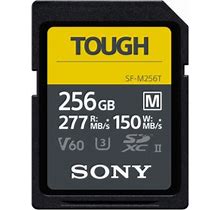 Sony 256Gb Sf-M Tough Series Uhs-Ii Sdxc Class 10 Memory Card