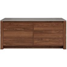 Room & Board | Modern Amherst Six-Drawer Dresser | Fog Quartz Top In Walnut Wood