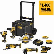 20-Volt MAX Toughsystem Lithium-Ion 6-Tool Cordless Combo Kit