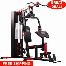 Multifunctional Home Gym System Full Body Workout Station 330Lb Weight