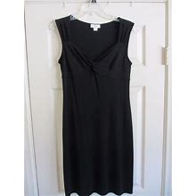 Ann Taylor Loft Dresses | Ann Taylor Loft Little Black Dress Size 6 Sleeveless Rayon Poly Blend Stretchy | Color: Black | Size: 6