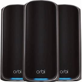 Orbi 970 Series (3-Pack) Mesh Wifi 7 Quad-Band System By NETGEAR, 27Gbps, With 1-Year NETGEAR Armor Included
