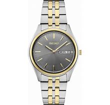 SEIKO Watch For Men - Essentials - With Day/Date Calendar, Stainless Steel Case/Bracelet, And 100m Water-Resistant