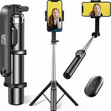 Colorlizard 39" Selfie Stick Tripod With Remote, Cellphone Tripod Stand, 6 in 1 Wireless Bluetooth Portable Selfie Stick For Ios & Android Devices