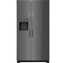 Frigidaire 25.6-Cu Ft Side-By-Side Refrigerator With Ice Maker, Water And Ice Dispenser (Black Stainless Steel) ENERGY STAR | FRSS2623AD