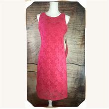 Nine West Dresses | Nwt Nine West Women's Dress Pink High Low Shift Si | Color: Pink/Red | Size: 4