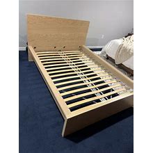 Ikea MALM Bed Frame, LIGHT OAK, Full (GREAT Condition)