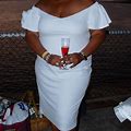 Eloquii Dresses | Eloquii White Body Con Dress Size 22 | Color: White | Size: 22