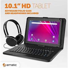 Ematic Egq238bdbl 10.1" 16Gb Tablet With Android 8.1 Go