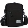 Men's Crossbody Bag, Casual Small Canvas Waterproof Messenger Bag For Outdoor Hiking Camping Travel,Temu