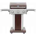 Kenmore 3-Burner Outdoor BBQ Grill | Liquid Propane Barbecue Gas Grill With Folding Sides, PG-A4030400LD-MO, Pedestal Grill With Wheels, 30000 BTU,