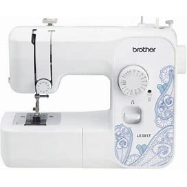Brother Lx3817 17-Stitch Portable Full-Size Sewing Machine, White
