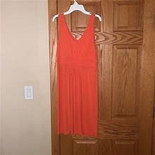 Neesha Dresses | Orange Empire Waist Sundress. Says M But Fits S | Color: Orange | Size: S