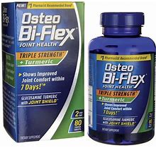 Osteo Bi-Flex Joint Health Triple Strength + Turmeric Supplement Vitamin | 80 Tabs