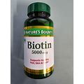 Nature's Bounty Biotin 5000 Mcg 72 Rapid Release Softgels