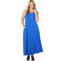 Plus Size Women's Morning To Midnight Maxi Dress (With Pockets) By Catherines In Dark Sapphire (Size 2X)
