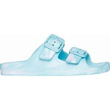 Skechers Girl's Foamies: Cali Blast - Marble Delight Sandals | Size 13.0 | Turquoise | Synthetic | Machine Washable