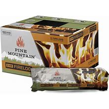 Pine Mountain Classic Traditional 3-Hour 6 Logs Long Burning Firelog For Campfire Fireplace Fire Pit Indoor And Outdoor Use Time 6 Piece
