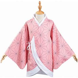 Kamado Nezuko Kids Children Kimono Coat Cosplay Costume