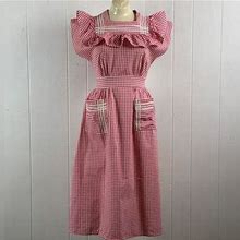 Vintage Dress, 1940S Dress, Gingham Check Dress, Farm House Dress, Picnic Table Dress, Dorothy Dress, Dress, Vintage Clothing, Size Medium