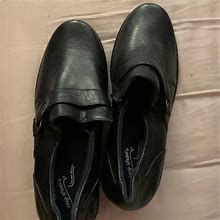 Easy Street Shoes | New (Took Tags Off) Black Side Zip Shoes Faux Leather Shoes | Color: Black | Size: 8Ww