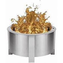 Breeo X Series 24 Stainless Smokeless Fire Pit 24 in. W Stainless Steel Outdoor Round Wood Fire Pit