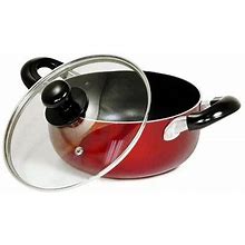 Better Chef 8-Qt Aluminum Dutch Oven | Red | One Size | Cookware Dutch Ovens | Non Stick|Dishwasher Safe|Lead Free