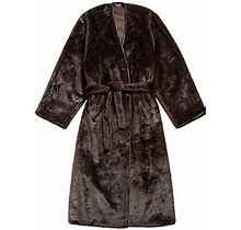 Lining Faux-Fur Coat - Women - Modacrylic/Recycled Polyester/Polyester - 34 - Brown