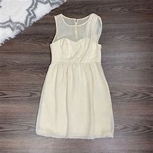 Tibi Dresses | Tibi Silk Dress Size 0 | Color: Cream | Size: 0
