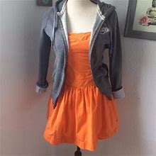 Hollister Dresses | Hollister Strapless Orange Dress | Color: Orange | Size: S