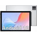 Android 12 Tablets, 10.1 Inch Tablet 2GB+32GB Quad-Core Tablet, FHD 1280X800 8MP