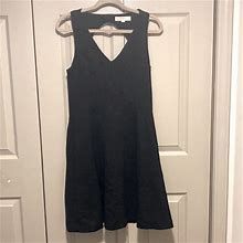 Loft Dresses | Loft Sleeveless Knit Dress With Keyhole Back | Color: Black | Size: 6