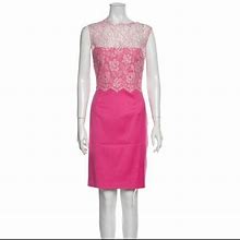 Valentino Dresses | Valentino Sheath Dress L | Color: Pink/Tan | Size: L