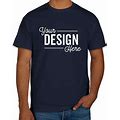 Sample - Gildan 100% Cotton T-Shirt - Navy - Size XL