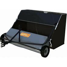 Allfithd Tow-Behind Lawn Sweeper 50 in. 26 Cu. Ft. Clean Sweep Leaves Grass Yard