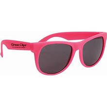 150 Promotional Sunglasses - Rubberized Sunglasses - Pink With Pink